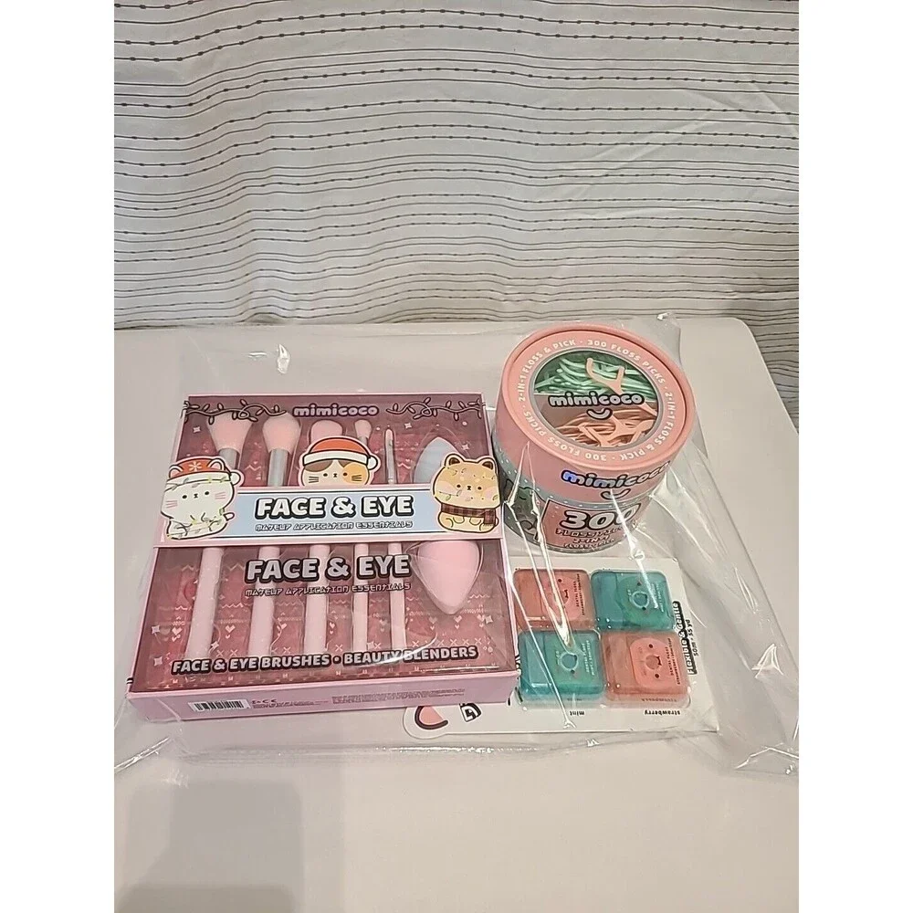 Mimicoco Beauty Box Bundle 3 Separate Gift Boxes Makeup Brushes, Dental + Floss